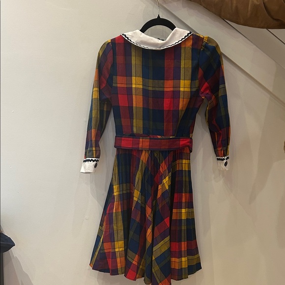 Modcloth Multicolor Ric Rack Plaid Midi Dress - Picture 3 of 5